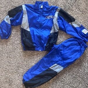 Vintage 90s Official Licensed NBA Orlando Magic Kids Windbreaker Set
